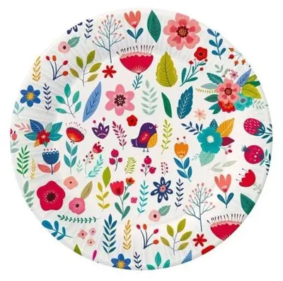 Produktbild von Pappteller „Summer Have fun“, 18 cm, 6 Stück – Godan