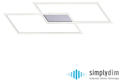 Image de Plafonnier acier 2xLED-Board/15W 3000K luminaire intérieur IP20 INIGO