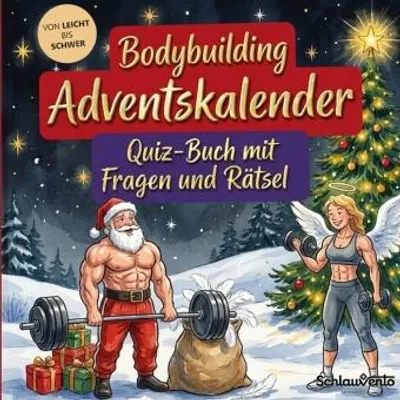 Produktbild von Bodybuilding-Adventskalender: Quiz-Buch mit Fragen und Rätsel