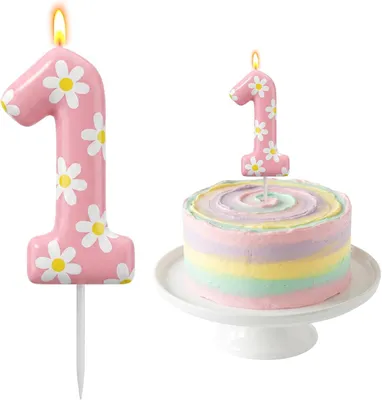 Imagen del producto de Velas con números para pastel de cumpleaños, vela para el primer cumpleaños