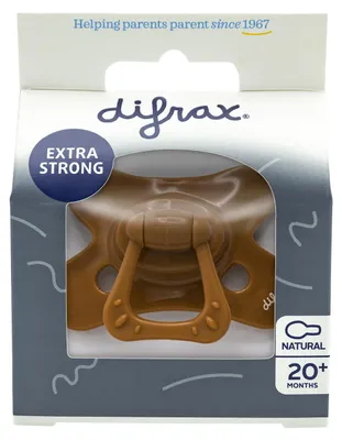 Productafbeelding van Difrax Fopspeen Natural 18+ maand Cinnamon (1 stuk)