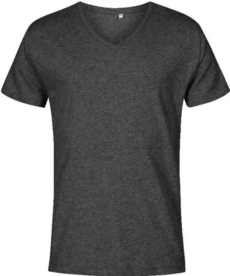 Produktbild von X.O V-Ausschnitt T-Shirt Herren, Schwarz-Melange, XL