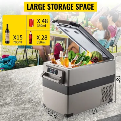 Immagine prodotto di Frigorifero portatile a compressore - Frigorifero da auto - Borsa frigo per auto - Mini frigorifero - Frigorifero elettrico portatile