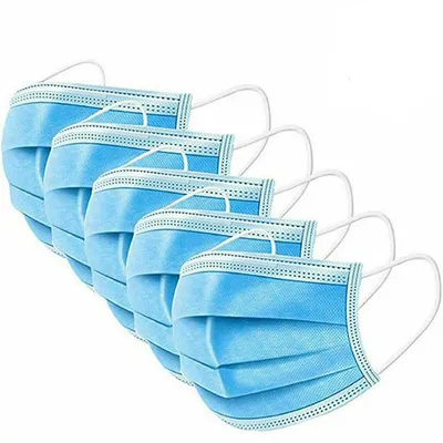 Produktbild von 50er Pack blau Mund Nasen Atem Infektion Schutzmaske MNS Masken Händler aus DE