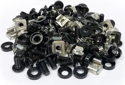 Produktbild von Montagesatz M6 (50Stück/Packung) - 12mm SCHWARZ