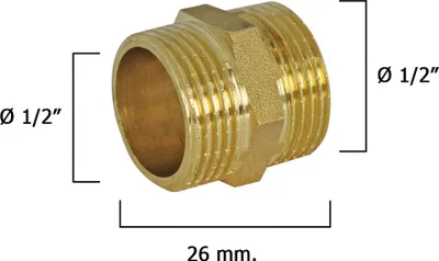 Immagine prodotto di Doppio rubinetto lucidato da 1/2"
