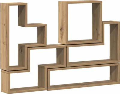 Obrázek produktu pro Nástěnná polička Nástěnný Artisanový dub 96 x 12 x 64 cm