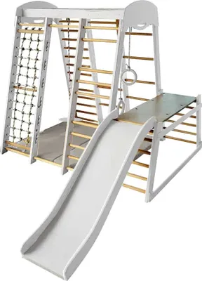 Immagine prodotto di Parco giochi in legno bianco con stand Mammut