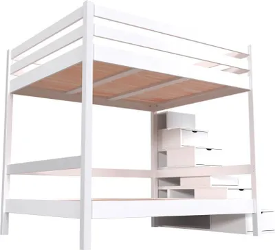 Produktbild von Doppelstockbett Sylvia 160x200 - Weiß