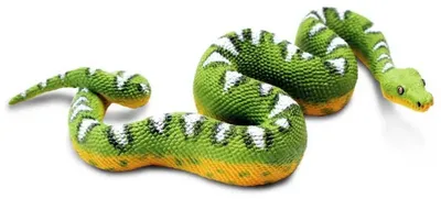 Immagine prodotto di Safari Ltd 101084 Boa verde testa di cane 16 cm Rettili