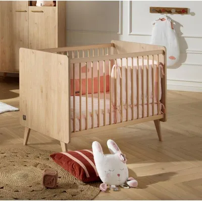 Produktbild von Babybett, 120 x 60 cm, Inklusive Matratze, Arty Kollektion, Chene Suave/Hetre, SAUTHON
