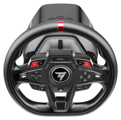 Obrázok produktu pre Thrustmaster T248R, Volant + pedále, PC, PlayStation 4, PlayStation 5, Tlačidlo režimu, Tlačidlo ponuky, D-pad, Analógový/digitálny, Hybrid drive, Kábel