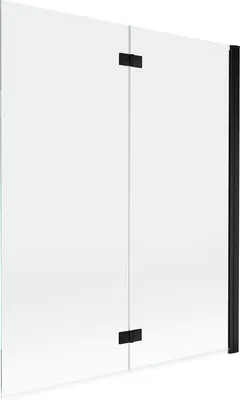 Obrázok produktu pre Mexen Mist sprchová zástena 2-krídlová pravá 140 x 150 cm, transparentná, čierna - 8A9-140-002-70-00-P