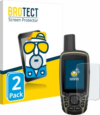 Produktbild von 2x BROTECT Schutzfolie für Garmin GPSMAP 65 Displayschutz Displayschutzfolie Folie Matt Entspiegelungsfolie