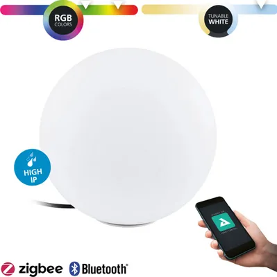 Image de Eglo 900271 MONTEROLO-Z LED Lampadaire d'extérieur 9W Ø500mm Blanc IP65 Dimmable