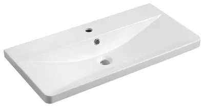 Immagine prodotto di Lavabo SEN, marmo fuso, 81x40cm, bianco