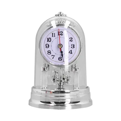 Immagine prodotto di Orologio da tavolo, orologio da tavolo in stile europeo, orologio da tavolo rotante, decorazione della casa, orologio multifunzionale, orologio da tavolo Hoom