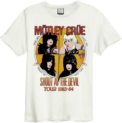 Produktbild von Amplified Shirt Mötley Crüe - Shout At The Devil vintage white XXL