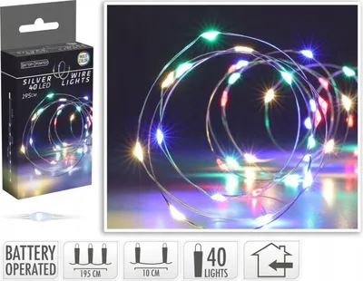Immagine prodotto di Ghirlanda di luci a batteria 40 LED multicolore