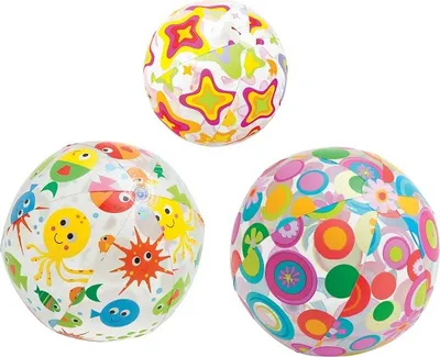 Imagen del producto de Pelota de playa hinchable Intex® 59040NP Lively Print, 51 cm, diseños surtidos
