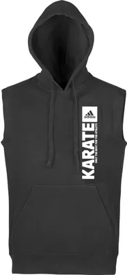 Produktbild von adidas Karate Hoody ärmellos schwarz Größe - L