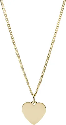 Produktbild von Fossil Kette Damen Drew Heart Edelstahl Goldfarben JF03080710