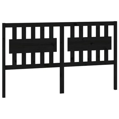 Obrázek produktu pro vidaXL Čelo postele černé 155,5x4x100 cm Masivní borovicové dřevo