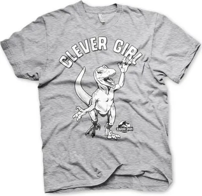 Produktbild von Clever Girl T-Shirt - Small - Heather-Grey