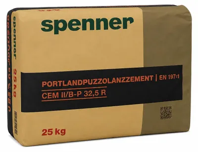 Produktbild von Zement CEM II/B-P 32,5 R 25kg Portlandpuzzolanzement