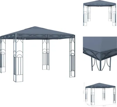 Produktbild von vidaXL Pavillon 300 x 300 cm Anthrazit -  Pavillons & Partyzelte