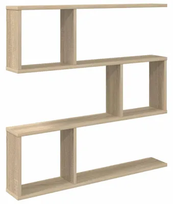 Produktbild von vidaXL Wandregal Sonoma-Eiche 80 x 12 x 79,5 cm Holzwerkstoff