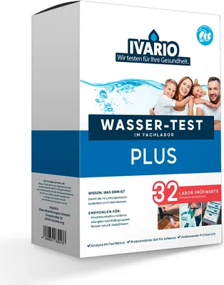 Produktbild von Ivario Plus-Wassertest, Testung 32 trinkwasserrelevanter Parameter