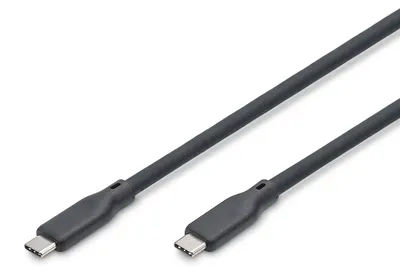 Image de Digitus AK-300350-005-S DIGITUS USB 4.0 Anschlusskabel Typ C-C Silikon St/St 0,5 sw