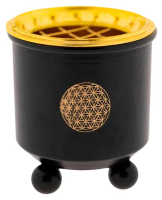 Produktbild von Netzgefäß Blume des Lebens Eisen 6 cm Räuchergefäß Teelicht Aromalampe