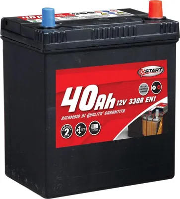Obrázek produktu pro COLZANI Batteria 40Ah 12V-330A (EN1) Right, 40 Ah, 12 V, 330 A, Auto, Bezúdržbový, Vpravo