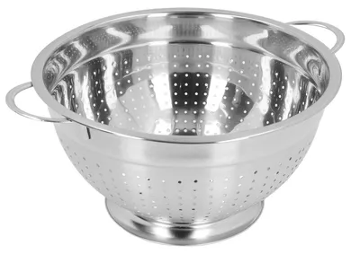 Edelstahl-Sieb für Pasta, Obst und Gemüse, 28 cm