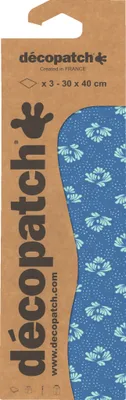 Produktbild von Décopatch 6x Blisterpackung 3 Bogen Papier 30x40cm gleichen Design Nr. 752 C752O