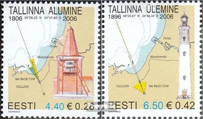 Produktbild von Briefmarken Estland 2006 Mi 552-553 (kompl.Ausg.) postfrisch Leuchttürme
