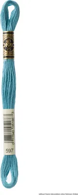 Immagine prodotto di Filato da ricamo DMC Mouline Special 117MC -597, 6 fili, 8 m