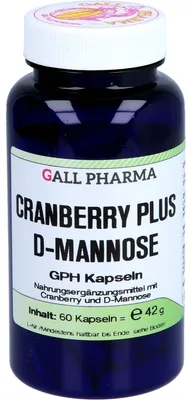 Obrázek produktu pro GALL PHARMA Cranberry plus D-manóza, kapsle, 60 kapslí