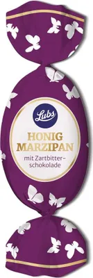 Image de Oeuf de Pâques en pâte d'amande au miel - Chocolat noir 40g