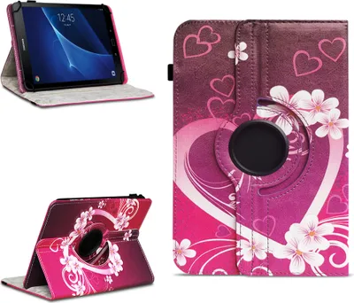 Produktbild von Schutzhülle für Samsung Galaxy Tab A6 10.1 2016 2019 Tablet Hülle Tasche DrehbarFarben:Motiv 2
