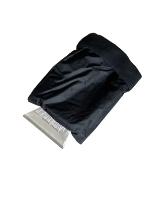 Produktbild von Auto Eiskratzer Eisschaber Classic, schwarz mit Handschuh und Vlies