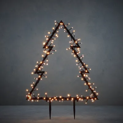 Produktbild von Luca Lighting - Weihnachtsbaum-Erdspieß I Stableuchteleuchte inklusive LED mit 8 Einstellungen und Timer - Rudolph I Außenbeleuchtung - Metall - I (nicht austauschbare) LED