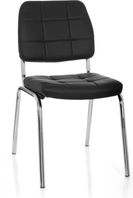 Produktbild von hjh OFFICE Vierfußstuhl ohne Armlehnen PICENO V Kunstleder Stuhl bis 110 kg belastbar
