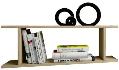 Produktbild von VCM Holzregal hängend | platzsparendes Regal | Maße:  H. 28 x B. 80 x T. 20 cm | Elegantes Regal hängend | Aufbewahrungsregal | Bücherregal | Wandboard - Sirola Mini