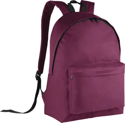 Produktbild von Kimood Classic Rucksack Gepäckträgertasche Backpack Schulrucksack, Größe:U, Farbe:Dark Grey/Black