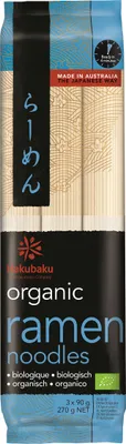 Produktbild von Hakubaku Ramen Nudeln 270g – Organische japanische Weizennudeln, vegan