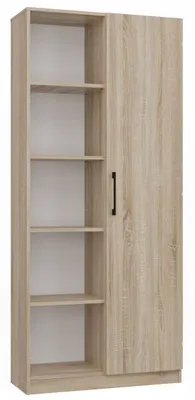 Zdjęcie produktu dla Regał 80 cm z drzwiami kompletny sonoma