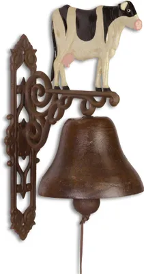 Produktbild von Eine große gusseiserne Wandglocke Türglocke Kuhglocke Replikat Retro Design Dekoration